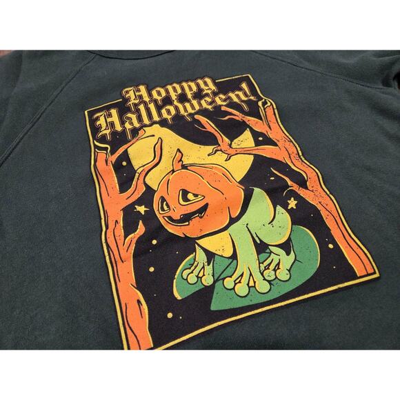 Boomerna x Merch Gardens Green Hoppy Halloween Sweater Crewneck Medium - Picture 2 of 4